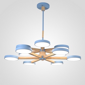 Изображение товара Потолочная люстра LED на штанге Turna Dbl L12 Blue By ImperiumLoft Turna-Dbl01 (Умный дом, Алиса) 229092-26