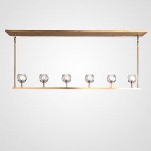 Изображение товара Подвесной светильник Rh Boule De Cristal Linear Chandelier 6 Bronze ImperiumLoft 40,1222