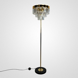 Изображение товара Торшер Rh 1920S Odeon Clear Glass Floor Lamp Gold Imperiumloft 241415-22 (241415-22) с подвесками