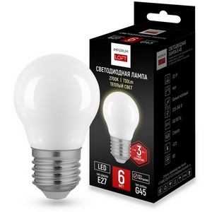 Изображение товара Светодиодная лампа E27 6W 2700K White От By ImperiumLoft Lf-254 243800-26