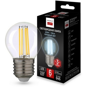 Изображение товара Светодиодная лампа E27 6W 4200K Transparent От By ImperiumLoft Lf-254 243947-26