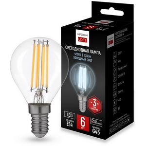 Изображение товара Светодиодная лампа E14 6W 4200K Transparent От By ImperiumLoft Lf-254 243949-26
