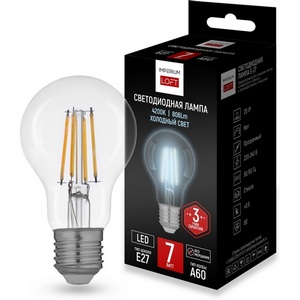 Изображение товара Светодиодная лампа E27 мощность 7W 4200K Transparent ImperiumLoft Lf-254