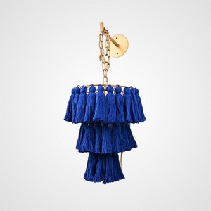 Изображение товара Бра бахрома Tassel Wall Синий ImperiumLoft Tassel-Wall01 с подвесками