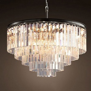 Изображение товара Подвесная каскадная люстра Rh 1920S Odeon Clear Glass Fringe Chandelier D80 ImperiumLoft 40,292 (73479-22)