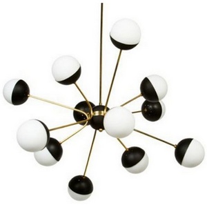 Изображение товара Потолочная LED люстра Rewire Custom Orb Chandelier In 1950 ImperiumLoft 40.1328.Mt.20.Ch (74932-22) в форме шара