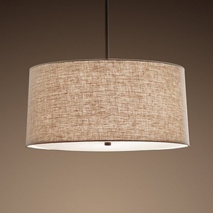 Изображение товара Подвесной светильник (люстра) Rh Round Linen Shade Pendant ImperiumLoft 40,1557 (75147-22)