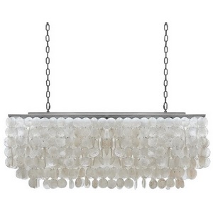 Изображение товара Подвесная люстра Rectangle Shell Chandelier 2 Cascades ImperiumLoft 40,1836 (75535-22)