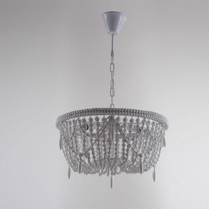 Изображение товара Подвесная люстра Rh Anselme White Wood Weathered Chandelier ImperiumLoft 40.2087-0