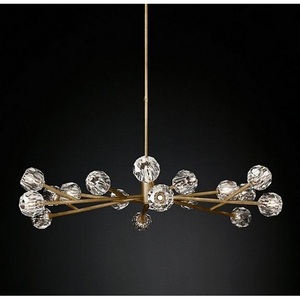 Изображение товара Потолочная люстра на штанге Rh Boule De Cristal Round Chandelier 18 Imperiumloft 40,1218 (84757-22)
