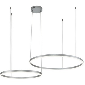 Изображение товара Подвесная люстра с пультом светодиодная (14001/2P Silver) Indigo Galass V000012L кольцо