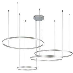 Изображение товара Подвесная люстра с пультом светодиодная (14001/4P Silver) Indigo Galass V000016L кольцо