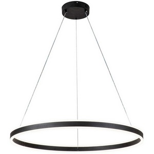 Изображение товара Подвесная люстра с пультом светодиодная (14001/1P Black) Indigo Galass V000036L кольцо