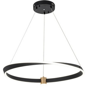 Изображение товара Подвесная люстра (+ночной режим) с пультом светодиодная (14014/B/1P Black) Indigo Parade V000071L кольцо