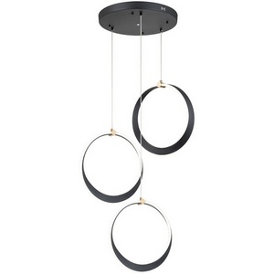 Изображение товара Подвесной светильник с пультом управления LED (14014/3P Black) Indigo Parade V000072L