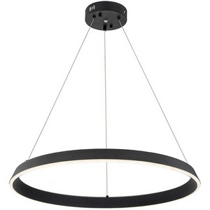 Изображение товара Люстра led подвесная с пультом (+ночной режим) светодиодная (14019/1P Black) Indigo Orta V000090L кольцо
