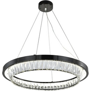 Изображение товара Потолочный светильник подвесной шириной 60 см LED (12045/1P Black) Indigo Riva V000103L кольцо