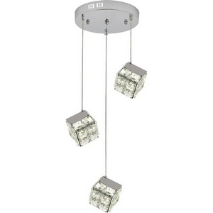 Изображение товара Подвесной светильник LED (12048/3P Chrome) Indigo Radioso V000136L форма куба