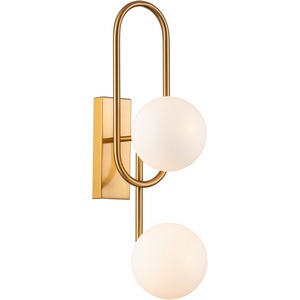 Изображение товара Бра настенное (11015/2W Brass) Indigo OPACO V000151 в форме шара