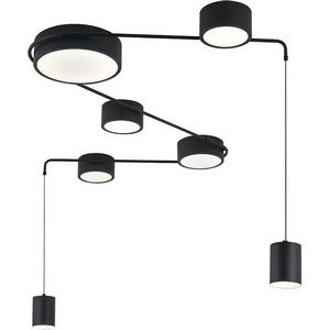 Изображение товара Потолочный светильник с пультом (ночной режим) LED (14028/7С Black) Indigo Modulo V000160L