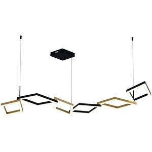 Изображение товара Подвесной светильник светодиодный с пультом (Ночной режим, С таймером) Indigo Anello V000214L (14034/B/6P Black)