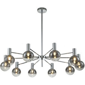 Изображение товара Люстра потолочная на штанге (13015/10R Chrome) Indigo Collana V000225 в форме шара