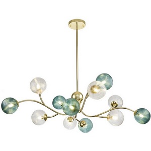 Изображение товара Потолочная люстра молекулы на штанге Indigo Selva V000298