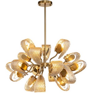 Изображение товара Потолочная люстра на штанге (11033/18R Amber) Indigo Fless V000345