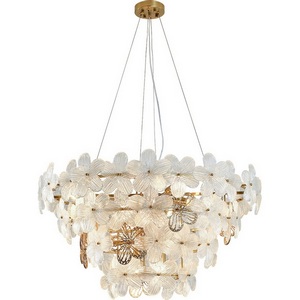 Изображение товара Подвесная люстра (12049/10P Brass) Indigo Fiori V000556 с цветами