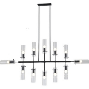 Изображение товара Потолочная люстра на штанге (11053/12R Black) Indigo Saetta V000566