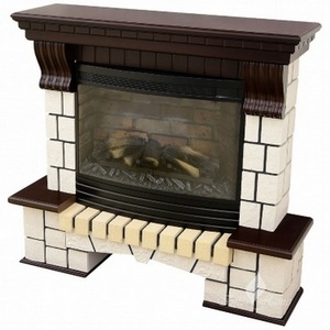 Изображение товара Каминокомплект Inter Flame Экстер с очагом Panoramic 25-30 3D