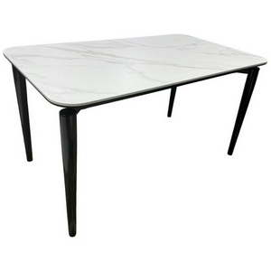 Изображение товара Стол обеденный IST-CASA Блум ART2922-140W, 140х80х75 см, белая керамика/черный