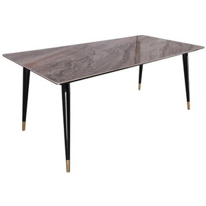 Изображение товара Стол обеденный IST-CASA Рио Гранд MC232-180BR, 180х90х76 см, коричневая керамика/черный