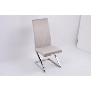 Изображение товара Стул обеденный Палермо MC799-GR-3, 60х46х105 см, серый/глянцевое серебро IST-CASA