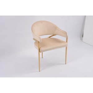 Изображение товара Стул обеденный Модена MC886-BG-2, 59х61х79 см, бежевый/глянцевое золото IST-CASA