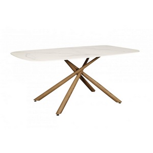 Изображение товара Стол обеденный IST-CASA Неаполь160 TW-1162-T-1, 160x90x76 см, белый мрамор (прямоугольная столешница, 4 ножки)