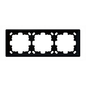 Изображение товара Рамка на 3 поста (черный матовый) Jasmart FD FD1003PBM