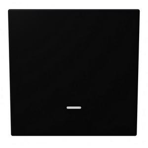 Изображение товара Выключатель одноклавишный проходной с подсветкой (черный матовый) Jasmart FD FD3012NPBM