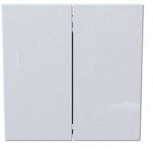 Изображение товара Выключатель двухклавишный перекрестный (белый глянцевый) Jasmart FD FD3014W