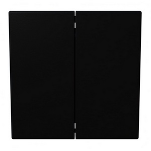 Изображение товара Кнопка звонка двухклавишная (черный матовый) Jasmart FD FD3020PBM