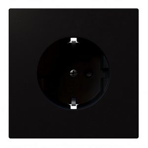 Изображение товара Розетка со шторками (черный матовый) Jasmart FD FD5501PBM