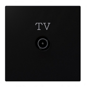 Изображение товара ТВ-розетка оконечная (черный матовый) Jasmart FD FD6001PBM
