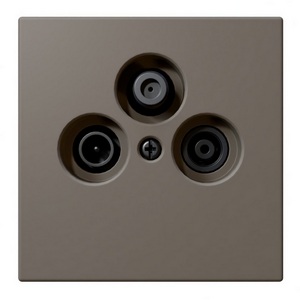 Изображение товара Розетка оконечная TV+SAT + акустическая (тауп soft touch) Jasmart FD FD6206PTM