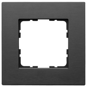 Изображение товара Рамка на 1 пост (алюминий черный) Jasmart G-Metal G1001AB
