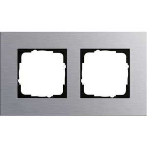 Изображение товара Рамка на 2 поста (алюминий) Jasmart G-Metal G1002AS