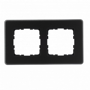 Изображение товара Рамка на 2 поста (черный) Jasmart G-Glass G1002GB-RM