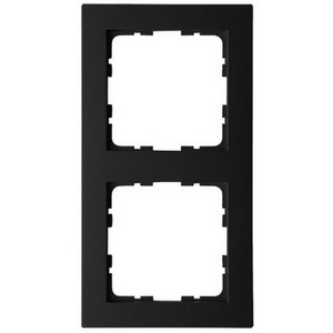 Изображение товара Рамка на 2 поста (черный матовый) Jasmart G-Classic G1002PB