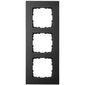 Изображение товара Рамка на 3 поста (алюминий черный) Jasmart G-Metal G1003AB