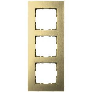 Изображение товара Рамка на 3 поста (алюминий шампань) Jasmart G-Metal G1003AG