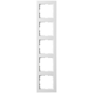 Изображение товара Рамка на 5 постов (белый глянцевый) Jasmart G-Classic G1005W